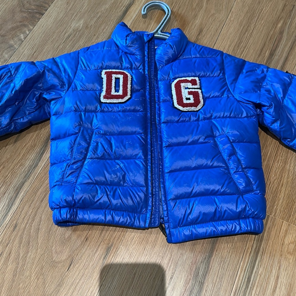 Blue D&G Puffer Kids